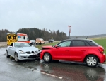 Ein Audi und ein Mercedes-Benz kollidierten am 21. Februar 2022 im Nahbereich der Ortschaft Bottendorf.