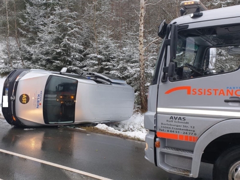 Am 4. Januar 2025 ereignete sich ein Alleinunfall auf der Kreisstraße 126 im Landkreis Waldeck-Frankenberg.