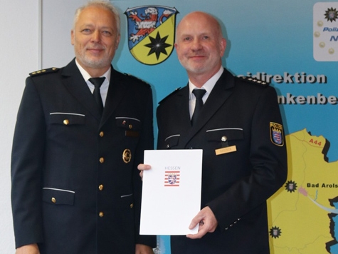 Peter Basteck ist neuer Dienststellenleiter der Polizeistation Bad Wildungen.