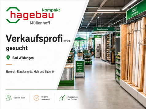 Hagebau kompakt Müllenhoff sucht Verkaufsprofi