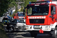 Der Pkw rollte von einem Grundstück auf die Emil-Wolff-Straße. Beim Versuch, den Wagen noch zu stoppen, verletzte sich eine Frau.