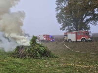 Die Feuerwehr Sachsenhausen rückte wegen einer Rauchentwicklung in Richtung Freienhagen aus.
