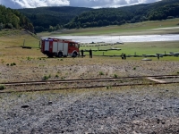 Am 15. September 2025: Schwierige Lage – rund 60 Meter bis zum nächstliegenden tragfähigen Untergrund.