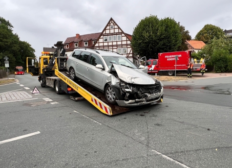 Ein Verkehrsunfall ereignete sich am Donnertagnachmittag (21. Juli 2022) in Bergheim. Polizei, Feuerwehr und Retter waren im Einsatz.