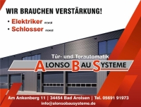 Die Alonso Bau Systeme GmbH & Co. KG sucht ab sofort Elektriker (m/w/d) und Schlosser (m/w/d). Jetzt bewerben! 