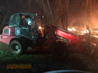 Am 19. November rückten die Wehren an den Ortsrand von Nieder-Waroldern aus - dort brannte ein Waldstück 