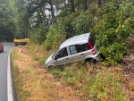 Auf der L 3084 zwischen Herzhausen und V&ouml;hl verlor eine Autofahrerin am 18. August 2026 die Kontrolle &uuml;ber ihren Fiat Panda.