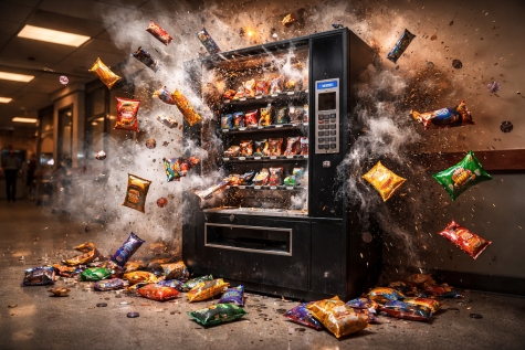 Durch die Sprengung wurde der Automat am 28.12.2025 vollständig zerstört.