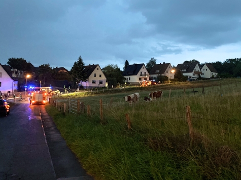 Die Freiwilligen Feuerwehren aus Brilon, Madfeld, Alme, Rösenbeck und Thülen wurden am 28. August alarmiert
