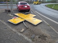 Am 13. April ereignete sich ein Unfall auf der Bundesstraße 252 kurz vor der Kreisstadt Korbach.