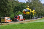 Der schwerverletzte Mofabeifahrer wurde mit dem Rettungshubschrauber in eine Klinik geflogen. 
