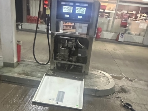 Eine Zapfpistole samt Schlauch wurde am 8. Juni 2026 an der Tankstelle in Affoldern abgerissen.