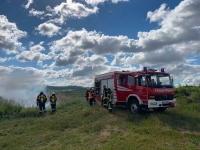 In der Feldgemarkung „An der Wande“ bei Volkmarsen brannte ein unangemeldetes Nutzfeuer.