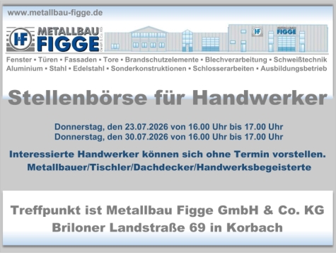 Die Firma Metallbau Figge informiert.
