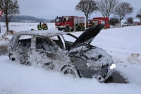 Technischer Defekt führt zu Autobrand