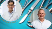 Am 11. September 2025 informierten im Krankenhaus Bad Arolsen (von links) PD Dr. Kia Homayounfar, Chefarzt, und Dr. Jens Kuhlgatz, Leitender Arzt der Klinik für Allgemein- und Viszeralchirurgie am Klinikum Kassel, über Krankheitsbilder, bei denen eine Operation sinnvoll sein kann.