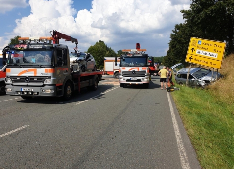 Auf der Bundesstraße 252 ereignete sich am 16. August ein schwerer Unfall.