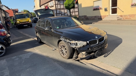 In der Burgstraße in Wetterburg kam es am 21. Juni 2026 zu einem Unfall.