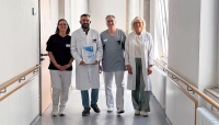 Das Team des Adipositas-Zentrums in Frankenberg v. l.: Simone Heinz (MFA), Mohammad Mohandes (Oberarzt Allgemein- und Viszeralchirurgie), Dr. med. Arkadiy Radzikhovskiy (Chefarzt Allgemein- und Viszeralchirurgie), Beate Schnell, Diabetes- und Ernährungsberaterin.