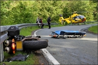 Zwischen Mollseifen und Züschen kam es am Samstagmorgen zu einem schweren Motorradunfall. 