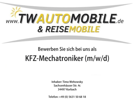 Die Firma TW-Automobile sucht Verstärkung. 