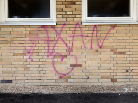 Das Vereinsheim am Ederstadion wurde durch Unbekannte beschmiert. Die Polizei sucht Zeugen.