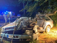 Schwerverletzt wurde ein 18-Jähriger aus Gemünden bei einem Unfall im Landkreis Waldeck-Frankenberg.