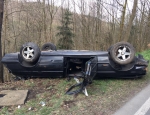 Am Abzweig nach Osterfeld verunglückte am 7. April ein 18-jähriger Mann aus Allendorf (Eder) mit seinem BMW 