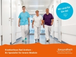 Die Mitarbeiter des Krankenhauses Bad Arolsen geben am 1. August 2026 Informationsmaterial mit und vermitteln Kontakte.