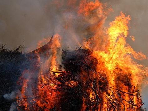 Brennendes Unterholz und Baumschnitt führte am 17. Mai zum Einsatz der Freuerwehren aus Usseln und Willingen.