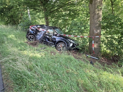 Auf der L 3073 zwischen Frankenberg und Gemünden kam es am 2. Juli 2026 zu einem schweren Verkehrsunfall.