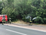 Am 10. Juli rückte die Feuerwehr Hemfurth zu einen Böschnungsbrand an den Edersee aus. 