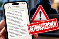 Eine am 20. Oktober 2026 dokumentierte WhatsApp-Nachricht zeigt eine gefälschte Sicherheitswarnung.