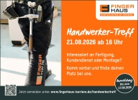 Zukunft ist planbar - Handwerker-Treff am 21. August 2026 bei FingerHaus