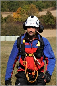 Oliver Münch von der Bergwacht Bad Wildungen war gemeinsam mit der Bundespolizei Fliegerstaffel Fuldatal im Hochwassergebeit im Einsatz, um Menschen mit dem Hubschrauber zu retten. 