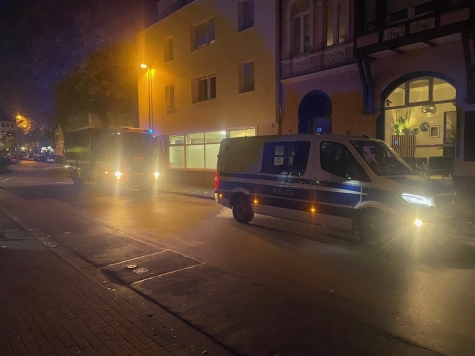 Einsatzkräfte kontrollierten Plätze und Nebengassen in der Innenstadt.