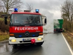 Am 29. Dezember 2021 rückte die Freiwillige Feuerwehr Volkmarsen zu einem gemeldeten Lkw-Brand aus. 