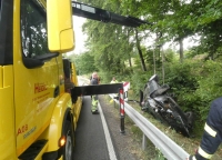 Ein schwerer Verkehrsunfall ereignete sich am Donnertag (7. Juli 2022) gegen 11.45 Uhr auf der Bundesstraße 251. 