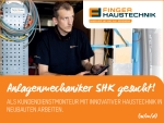 Die Firma FingerHaus sucht Anlagenmechaniker (m/w/d).