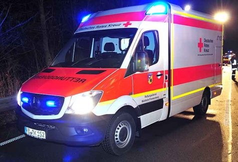 Mit einem RTW musste am 31.Januar ein junger Mann aus Hallenberg ins Frankenberger Krankenhaus gefahren werden.