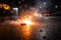 In der Paderborner Innenstadt kam es zu einem Polizeieinsatz, nachdem ein Mann illegale Knallkörper gezündet hatte.