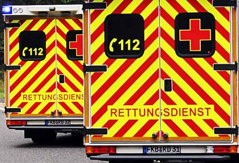 Mit einem RTW musste am 18. April eine Radfahrerin ins Krankenhaus nach Frankenberg gefahren werden. 