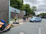 An der Kreuzung Westerbachstraße/Lütmarser Straße wurde die Ampelanlage durch einen Unfall beschädigt.