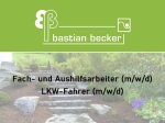 Bastian Becker Garten- &amp; Landschaftsbau sucht Verstärkung