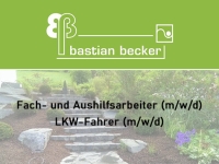 Bastian Becker Garten- & Landschaftsbau sucht Verstärkung