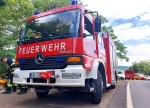 Das Absturzsicherungsteam der Feuerwehr Stadt Waldeck übte am 10. Juli eine Steilhangrettung am Edersee.