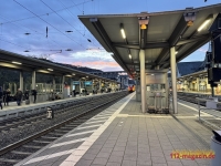 Ein Mann kletterte am Bahnhof auf eine Signalbrücke, Gleise wurden gesperrt und die Oberleitung abgeschaltet.