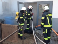 Die Feuerwehr führten am Dienstagabend eine Übung in Alleringhausen durch.