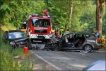 Schwerer Unfall am Freitagnachmittag auf der L718 bei Bad Laasphe. 
