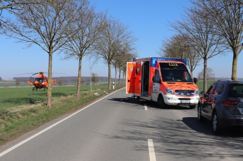 Der 81-jährige Radfahrer verstarb noch an der Unfallstelle.